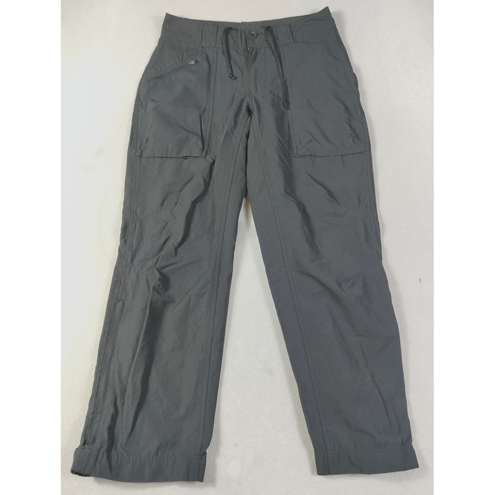 REI Pants Womens 4P Black Straight Nylon Stretch Hiking Outdoors Gorpcore Active